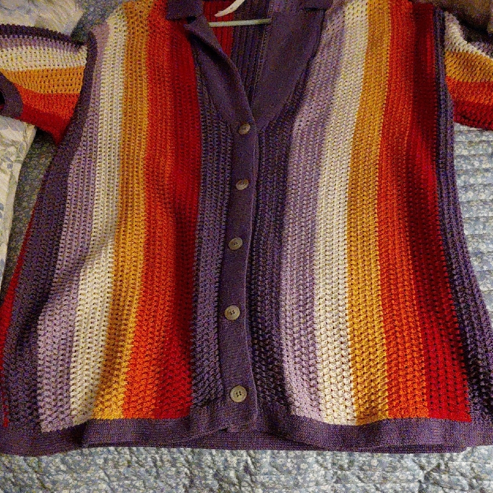 Colorful Striped Women's Sweater